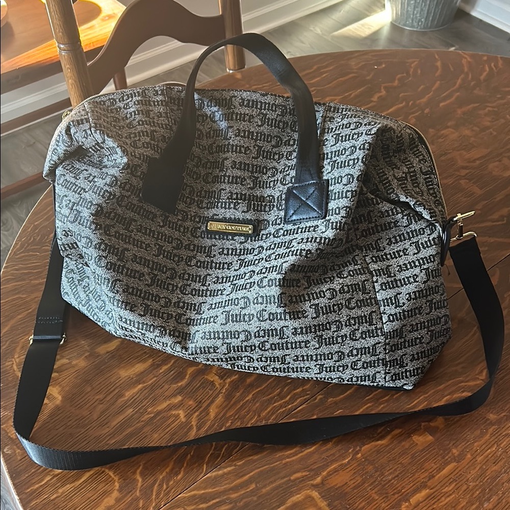Juicy Couture Black and Gray Bag